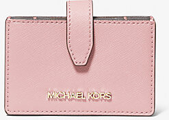 MICHAEL Michael Kors Jet Set Travel Medium Texturedleather Tote in Pink