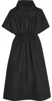 Thumbnail for your product : Barbara Casasola Shirred Cotton-Poplin Midi Dress