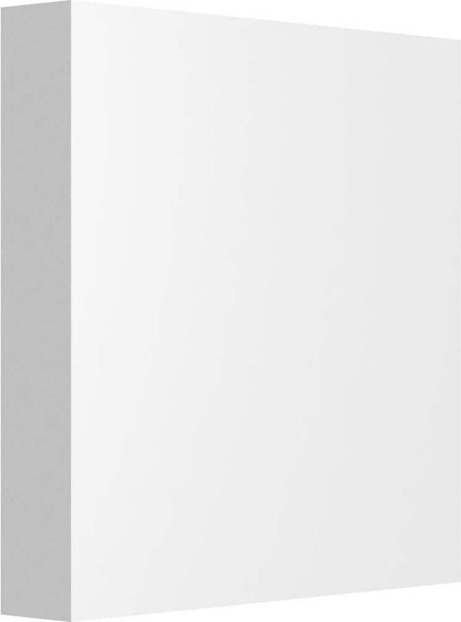 Ekena Millwork 6-in W x 6-in H x 1-in P Standard Sedgwick Rosette with Square Edge (4-Pack)
