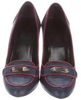 Thumbnail for your product : Balenciaga Raffia Loafer Pumps