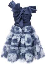 Marchesa Notte floral skirt flared dress