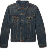 Thumbnail for your product : Saint Laurent Distressed Washed-Denim Jacket