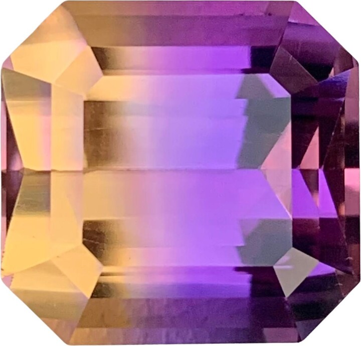 Gilt Gems 14.45 Carat Natural Loose Ametrine Octagon Cut Gemstone From Bolivia
