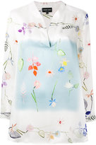 Giorgio Armani - blouse à fleurs - women - Soie - 48