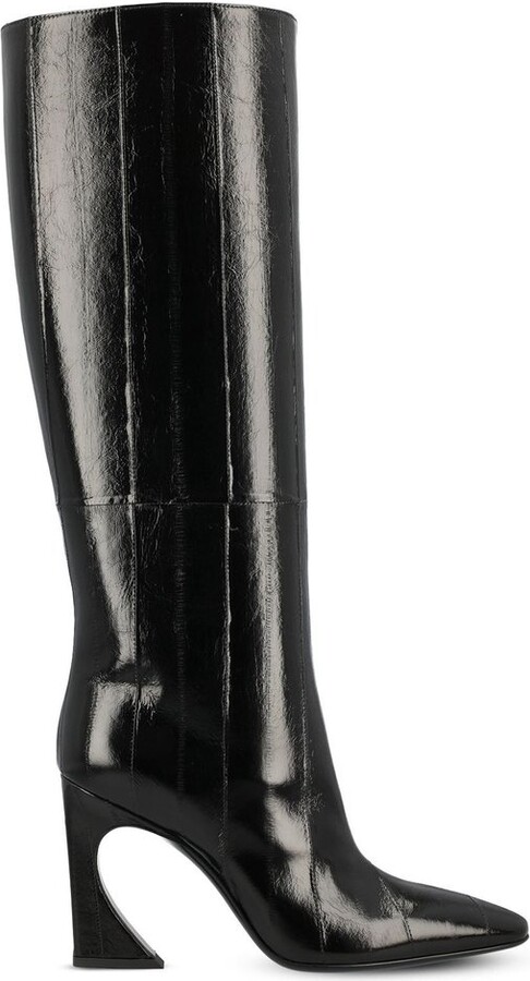 Fendi Arco Pointed-Toe Tubular Boots