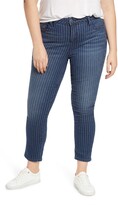 Thumbnail for your product : SLINK Jeans High Waist Pinstripe Ankle Jeans