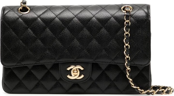 chanel small white classic flap bag