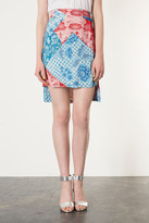 Thumbnail for your product : Topshop Oriental Zip Pencil Skirt
