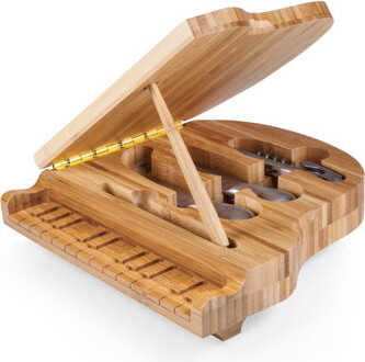 Arlmont & Co. Piano Cheese Cutting Serving Board & Tools Set Cowles
