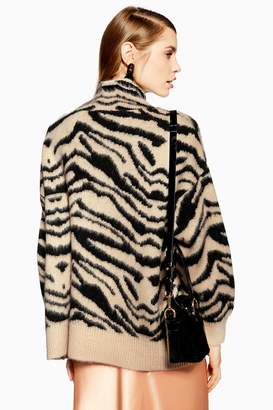 zebra jumper topshop