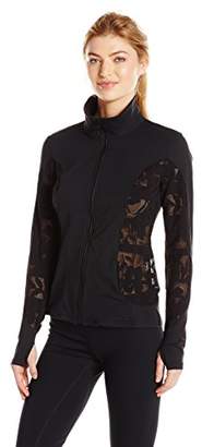 Trina Turk Recreation Women's Lace and Shine Zip Front Longsleeve Jacket