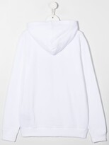 Thumbnail for your product : Balmain Kids TEEN logo-print cotton hoodie