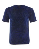 Thumbnail for your product : Jaeger Wool Cashmere Abstract T-Shirt