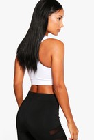 Thumbnail for your product : boohoo Fit Medium Support Plunge Sports Bra