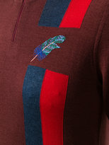 Thumbnail for your product : Paul Smith stripe and feather detail sweater