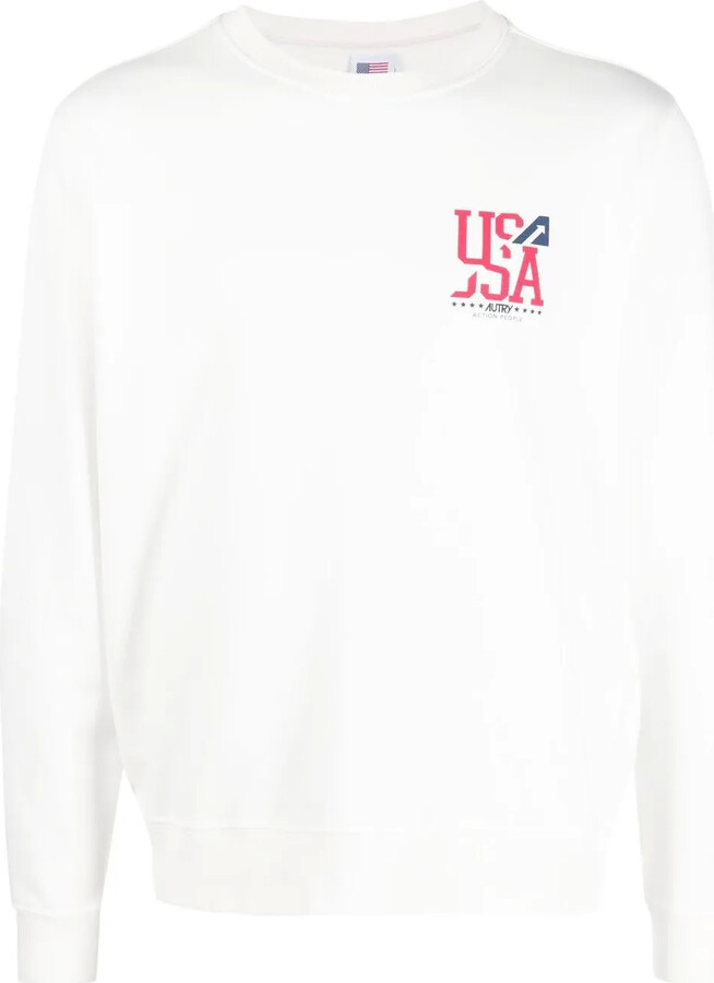 AUTRY Logo-Print Sweatshirt - ShopStyle