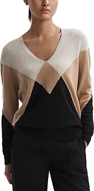 Reiss Charlotte Diamond Pattern Sweater