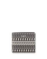Thumbnail for your product : Saint Laurent East-West Skeleton Calfskin Leather Wallet