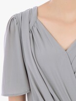 Thumbnail for your product : Jolie Moi Mesh Flute Sleeve Maxi Dress