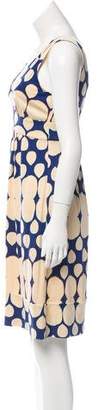 Diane von Furstenberg Sleeveless Printed Silk Dress