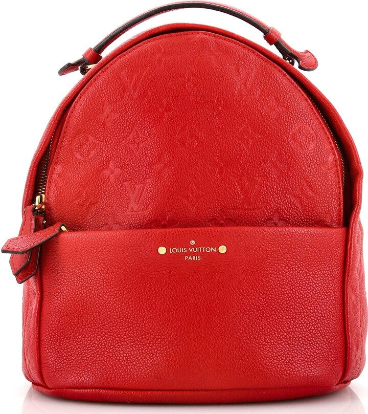 Louis Vuitton, Bags, Louis Vuitton Sorbonne Backpack Monogram Empreinte  Leather Red