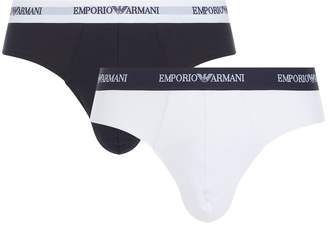 Emporio Armani Emporio Stretch Cotton Briefs (Pack of 2)
