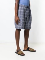 Thumbnail for your product : J.W.Anderson Logo Grid Print Shorts