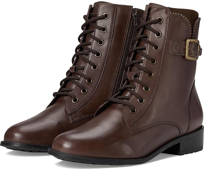 David Tate College Women's Boots Brown : 10 W (D), Leather