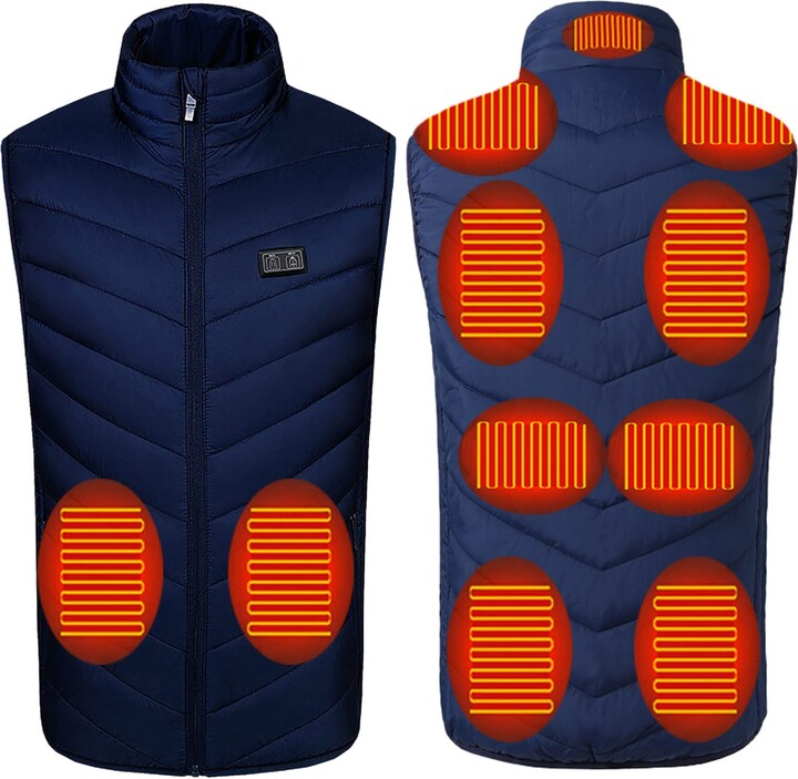 HoothyHerren Winter Heated Clothing Vest USB Electric Heated Gilet