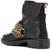 Thumbnail for your product : Kurt Geiger Stefan chain-link ankle boots