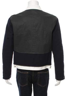 Dries Van Noten Colorblock Wool Zip-Up Jacket