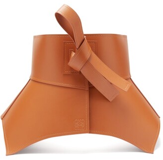 Loewe Obi Leather Belt - Tan