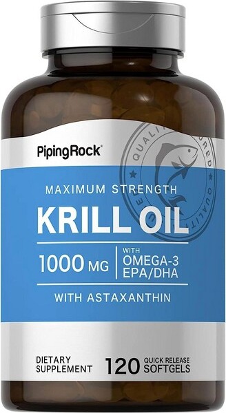 Piping Rock PipingRockKrillOil1000mgSupplement|120Softgels