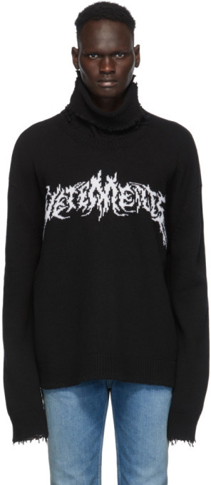 41％割引XS(SS)割引 Vetements Gothic Logo Turtleneck Sweater ニット/セーター  レディースXS(SS)-ACI.MD