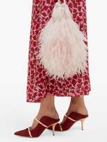Thumbnail for your product : Malone Souliers Maureen Satin Mules - Womens - Burgundy Multi