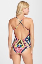 Thumbnail for your product : Mara Hoffman Lattice Detail One-Piece Swimsuit