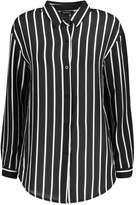 Thumbnail for your product : boohoo Oversized Button Through Stripe Shirt