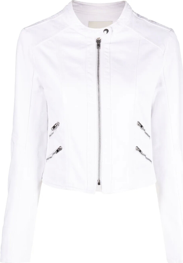 Isabel Marant Leys bandcollar denim jacket ShopStyle