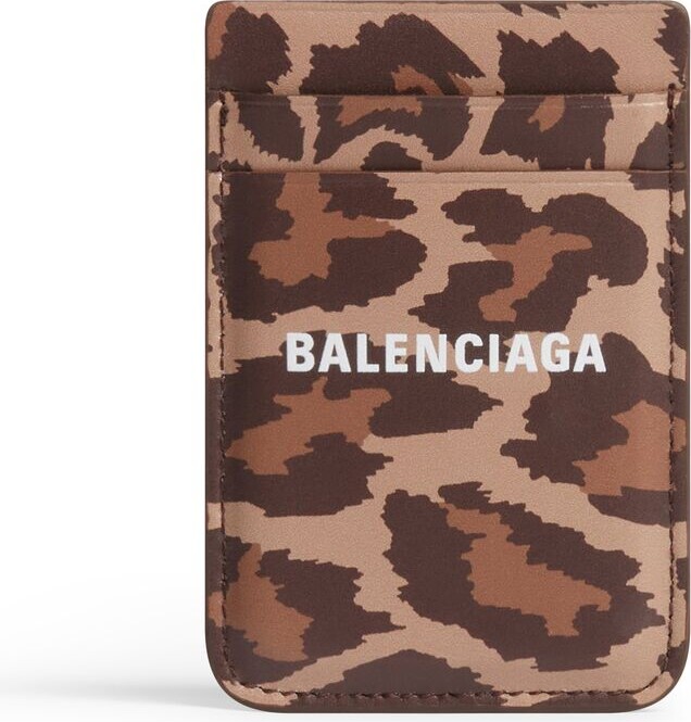 Balenciaga Cash Card Holder With Leopard Print ShopStyle