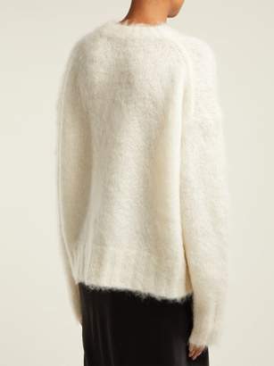 Helmut Lang Brushed Mohair Blend Sweater - Womens - Ivory