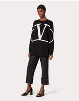 Thumbnail for your product : Valentino Vlogo Embroidered Cashmere Sweater