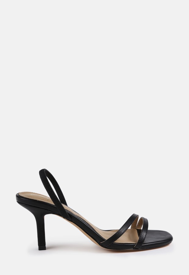 black slingback low heel