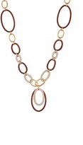 Thumbnail for your product : Charriol Celtique Cable & Diamond Oval Pendant Link Necklace - 0.40 ctw