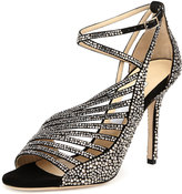 Thumbnail for your product : Jimmy Choo Florry Asymmetric Strappy Sandal, Black