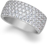 Thumbnail for your product : Macy's Arabella Sterling Silver Ring, Cubic Zirconia Pave Band