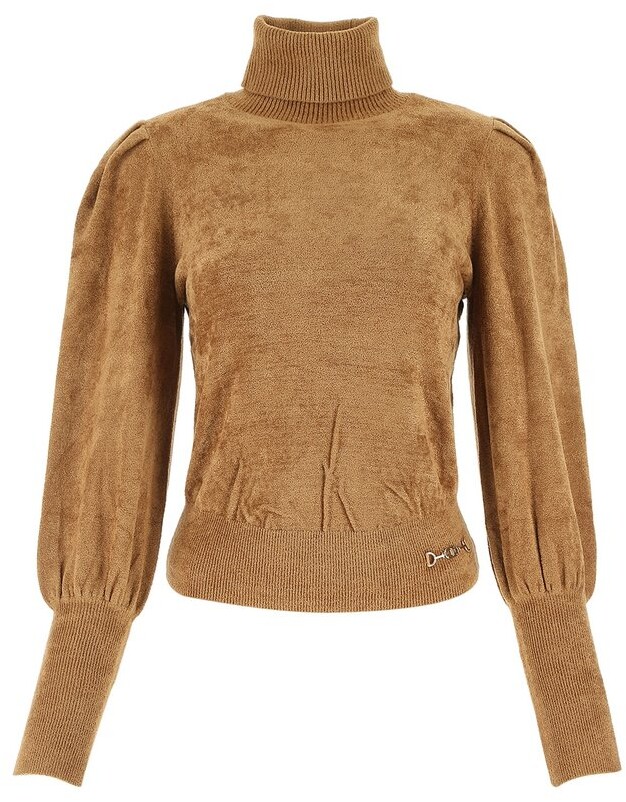 Elisabetta Franchi Puff Sleeve Turtleneck Sweater - ShopStyle