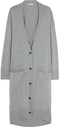 Balenciaga Oversized Wool And Cashmere-blend Cardigan - Gray