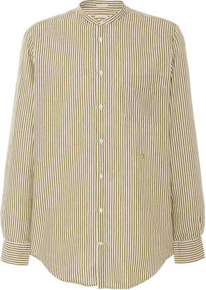 Massimo Alba Striped Cotton-Poplin Shirt
