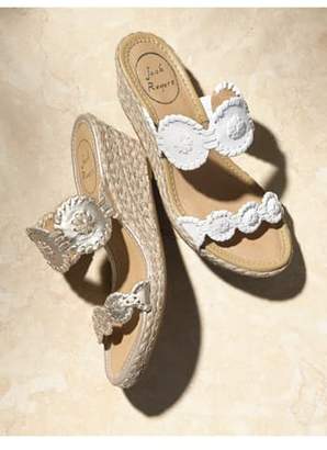 Jack Rogers 'Shelby' Whipstitched Wedge Sandal