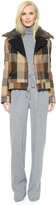 Thumbnail for your product : Rodarte Plaid Jacket with Shearling